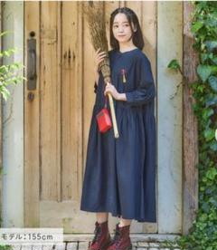 ジブリ　Donguri Closet 魔女の宅急便 　ワンピース　フリーサイズ Donguri Closet】魔女の宅急便 2wayシャツワンピース 魔女の
