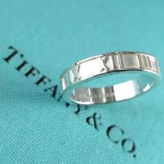 美品 ティファニー アトラス 12号　ナローリング　925 美品 Tiffany&Co. ティファニー アトラス シルバー リング 12号