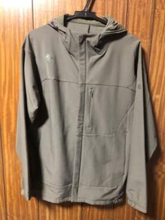 DESCENTE ストレッチフリース フルジップパーカー　メンズL カーキのサムネイル