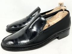 イタリア製 TOD'S 6 レザースリッポン ローファー シューズ 黒 ブラック