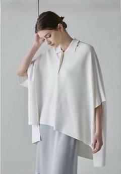 ADORE アドーア オーバーサイズポロシャツ クリアドライニットポロ 38 ADORE アドーア オーバーサイズポロシャツ クリアドライ