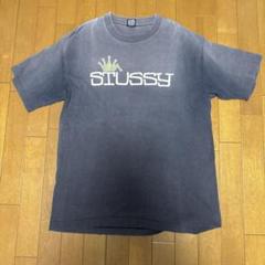 ⭐️希少！oldstussy Tシャツ　80s ナス紺　usa製　グレー　菅田将暉