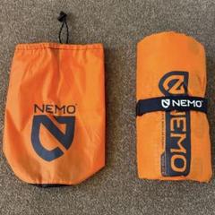 NEMO エアーマットレス シングル オレンジ NEMO (ニーモ) エアーマット 約183×51×4.8cm オレンジ・ポンプ