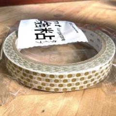 mt マスキングテープ　large core 強粘着「ドット・金」　ラッピングのサムネイル