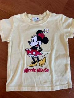 90 ☆女の子 ミニー Tシャツ 子供服 半袖 夏服 黄色 ディズニー