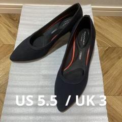美品⭐︎ROCKPORT パンプス　レザー　黒　ブラック　22.5㎝ ROCKPORT ロックポート パンプス バックストラップ 22.5