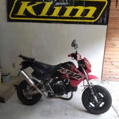 カワサキ KSR110 124cc エンジン アイドル点検済み クラッチ要整備