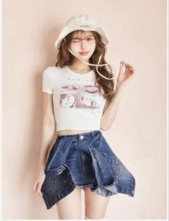 新品未使用 ダーリッチドッキングデザインデニムショートパンツ