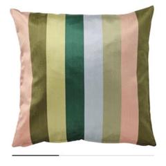 IKEA VATTENVÄN クッションカバー　グリーンストライプ 50x50