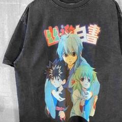 幽遊白書　幽白　飛影　雪菜　アニメ　漫画　半袖　Tシャツ　ハンターハンター 原宿のサムネイル