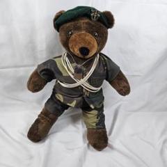 【希少】U.S. ARMY 迷彩服テディベア ドッグタグ パラシュート付 希少】U.S. ARMY 迷彩服テディベア ドッグタグ パラシュート付