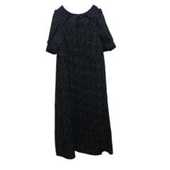 W-251【美品】ドット柄 ワンピース ロングワンピース