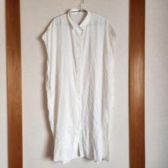 UNIQLO　ユニクロ　リネン　ブレンド　ロングシャツ　ワンピース　M