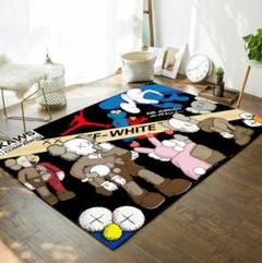 上品★200x300cm★長方形ラグ 洗えるラグ 滑り止め付 カーペット