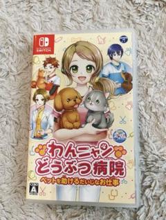 美品　わんニャンどうぶつ病院 Switch ソフト