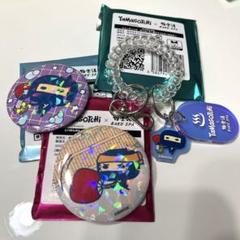 たまごっち 極楽湯 ござるっち ロッカーキー風アクリルキーホルダー 缶バッチ2種