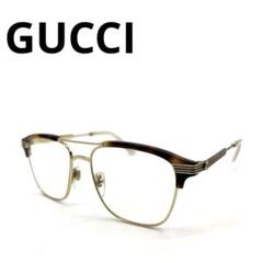 【メンズ】GUCCI グッチ サングラス ウェリントン型 メタル 茶系 1Q17