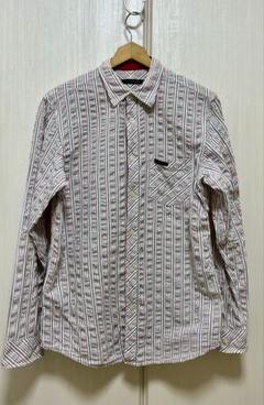 Calvin Klein Jeans ストライプ長袖シャツ 赤