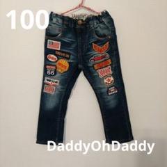 DaddyOhDaddyダディオダディ ワッペンデニムパンツ 100
