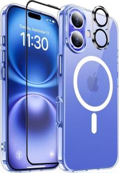 iPhone 16 ケース 磁気デザイン 滑り止め 指紋防止 ワイヤレス充電