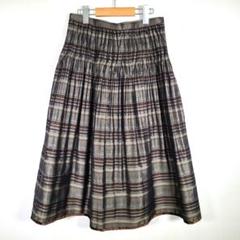 定価11万 ROCHAS ロシャス プリーツ ロングスカート 総柄 イタリア 定価11万 ROCHAS ロシャス プリーツ ロングスカート 総柄 イタリア