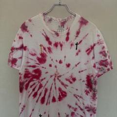 クロス刺繍タイダイTシャツ FRUIT OF THE ROOM フルーツ