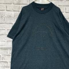 USA製90sヴィンテージTシャツ！シングルステッチ　ブルー半袖古着XL725