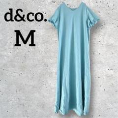 d&co. 【M】アクアブルー 半袖カットソーワンピース