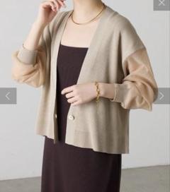 コラージュ　夏　シアー　冷房対策　カーディガン　新品　今期