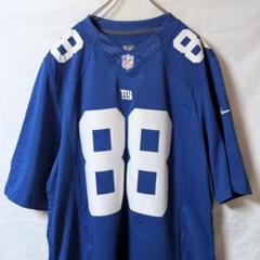 【新品・未使用品】NFLジャイアンツ アメフト ゲームシャツ ユニフォーム 刺繍 Reebok - リーボック Tシャツ アメフト ユニフォーム NFL