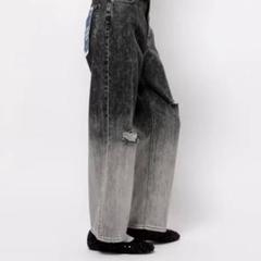 niko and バレルデニムパンツ ブラックケミカルグラデーション M ライトデニムバレルパンツ[niko and JEANS 2025SS] | [公式