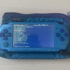 青色 PSP 本体 専用ケース付き - メルカリ