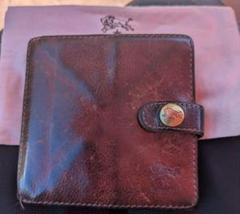 IL BISONTE 二つ折り財布 ブラウン 保存袋付き