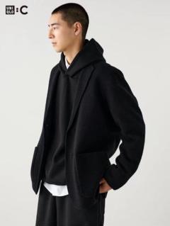 UNIQLO：C ニットジャケット ブラック Sサイズ used UNIQLO:C ユニクロC ニットジャケット 黒 L - メルカリ