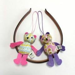 クマのマスコットとヘアーアクセサリーのセット