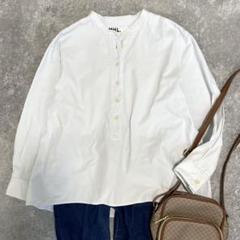 福袋 バースデイ MHL. バンドカラー ヘンリーネック コットンプルオーバーシャツ シャツ+ブラウス(長袖+七分)
