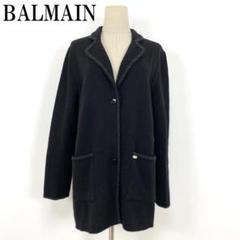 BALMAIN バルマン 高級 カシミヤ100％ コート 黒色 11 tifana_1-240001056089
