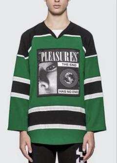 【即完品】Pleasures ホッケーシャツ ビッグサイズ 丈75 男女兼用