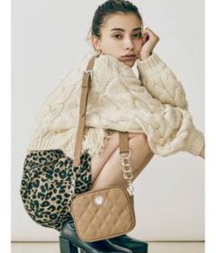 EVRIS エヴリス キルティング ショルダーBAG 小さめバッグ ベージュ