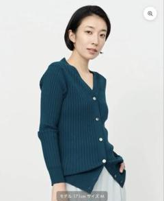 SOÉJU Vネックショートニットカーディガン BLUE Vネックショートニットカーディガン - SOÉJU online store｜上質