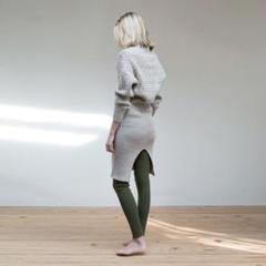 archi アーキ レギンス スパッツ ニット リブ レイヤード