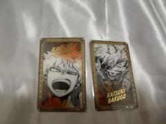 僕のヒーローアカデミア 原画展 箔押しクリアカード 爆豪勝己 2点
