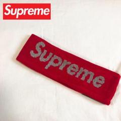 supreme ヘアバンド 赤