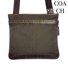 COACH コーチ ミニシグネチャー ショルダーバッグ ブラウン 茶 レディース