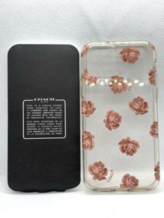 COACH コーチ iphone11pro バラ 透明 クリアケース