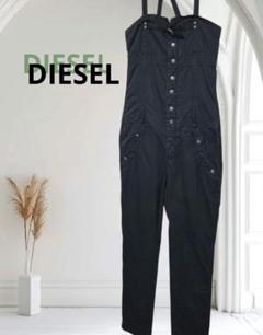 DIESEL ディーゼル ブラック サロペット オールインワン エンブレム