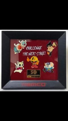 ナムコ 50th記念 キャラクター ピンズセット ピンバッチ スタンド 非売品