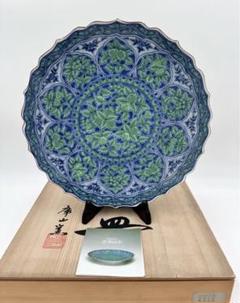 庫山窯　青華緑彩　角皿　盛皿　5枚組 前畑陶器 庫山窯 青華緑彩 小皿 豆皿 5枚揃 和食器 美品の通販