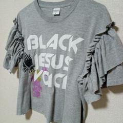 古着リメイクTシャツ　グレー