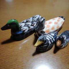 セール中✨ターコイズブルー　かも　鴨の置物　美品　陶器工芸品 50a40b7490aea9bd807651801ffc4b